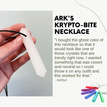 Stylish Crystal Chew Necklace for Adults Who Need to Chew Stylish Crystal Chew Necklace for Adults Who Need to Chew