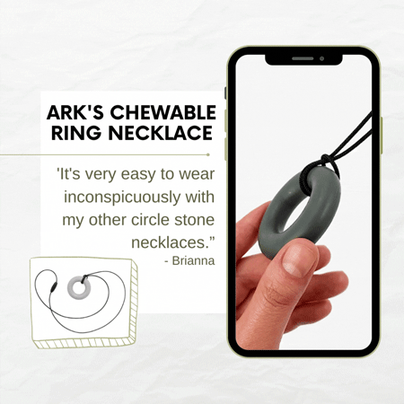 Chewable Ring Necklace for Adults Chewable Ring Necklace for Adults